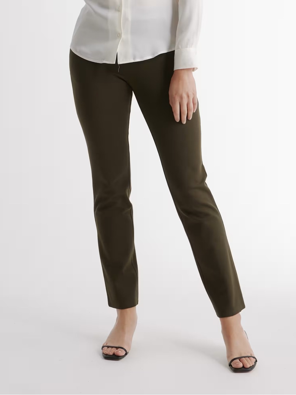 Quince Ultra-Stretch Ponte Straight Leg Pants Minimalist Vibes